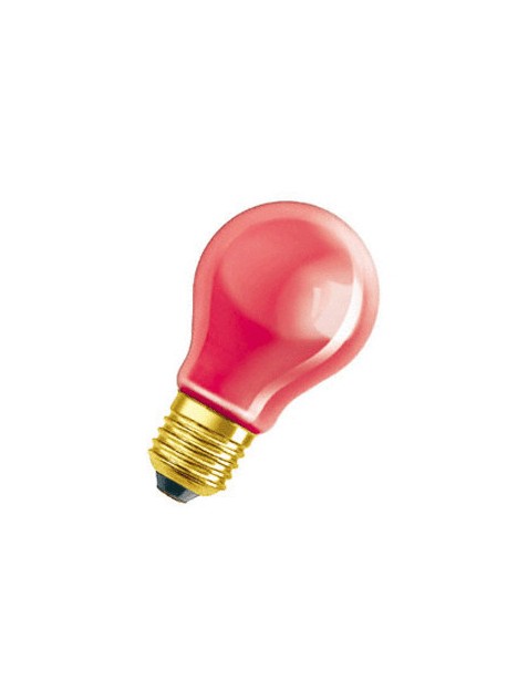 105146 E27 Standard Color 230V 240V Rouge 25w