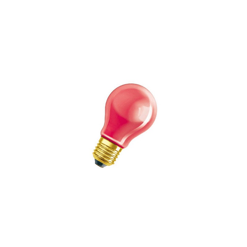 105146 E27 Standard Color 230V 240V Rouge 25w