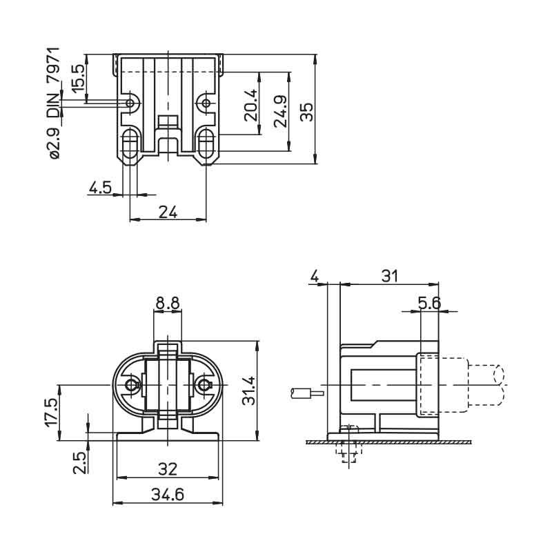 A1056000403VL Douille G23 à visser