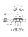 A1056000461V3 Douille 2G10 à visser 90° ou en ligne