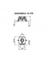 A105603345MAU Douille G13 T8 T12 à clipser 250v 2A (Avec ressort)