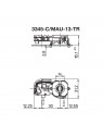 A10563345CMAU Douille G13 à clipser 250v 2A + support starter (Avec ressort)