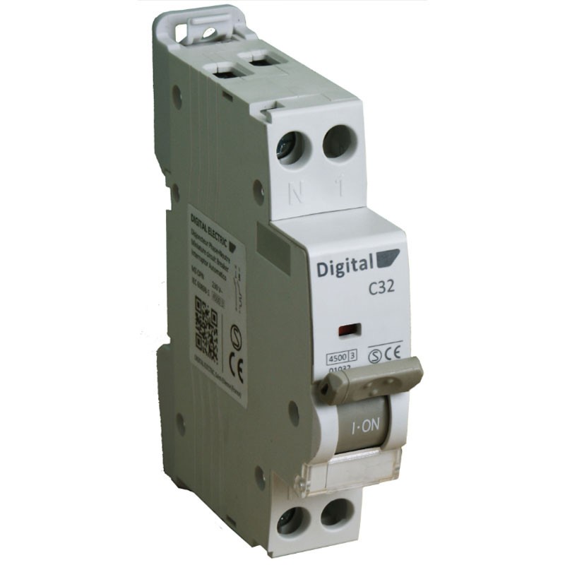 Disjoncteur DPN 10A Ph/N C4,5 kA Digital Electric