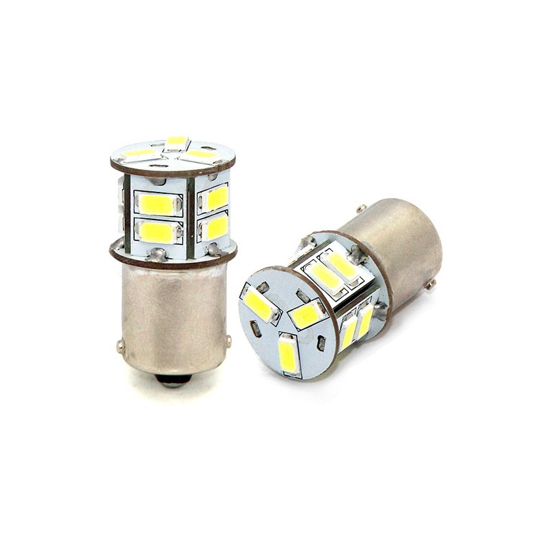 6048000517234 LED L100 BA15s 13xSMD5630 12V Blanc