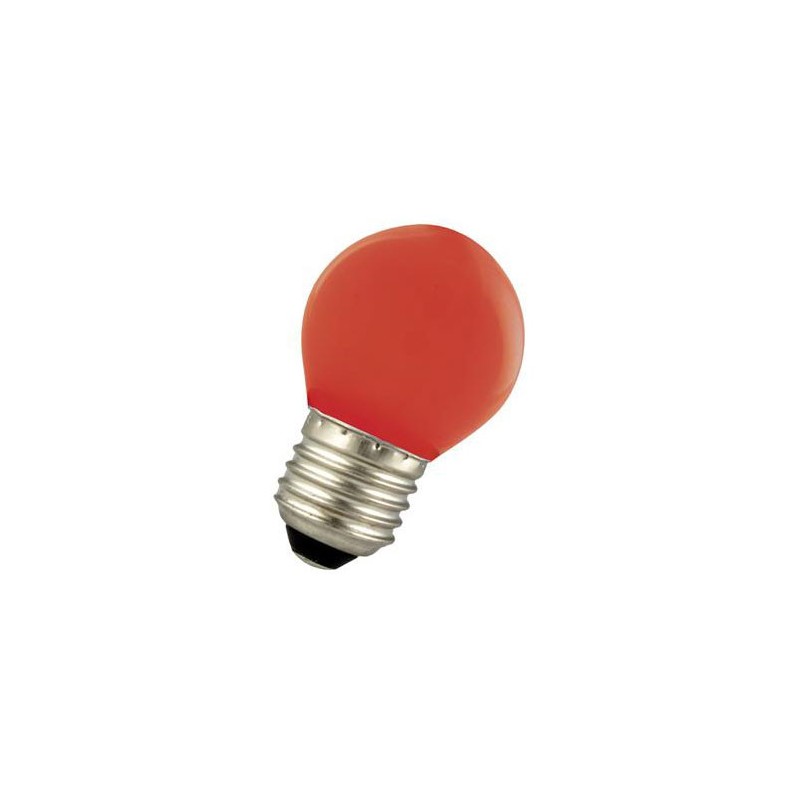 6022400986051 E27 Sphérique led 0.9w Rouge 220-240v LAES