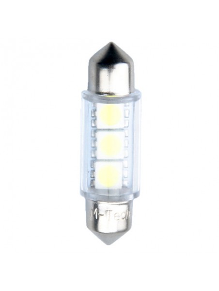 6468000510143 LED L073 C5W 36mm 3xSMD5050 12V Blanc (Polarisée)