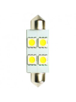 6468000510129 LED L072 C5W 41mm 4xSMD5050 12V Blanc (Polarisée)