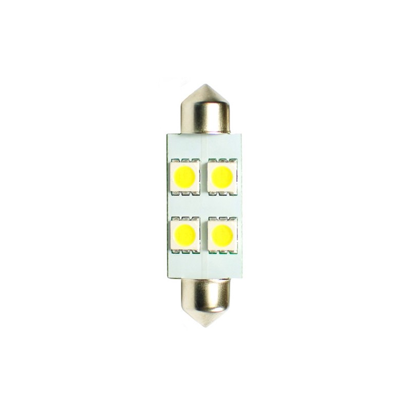 LED L072 C5W 41mm 4xSMD5050 12V Blanc