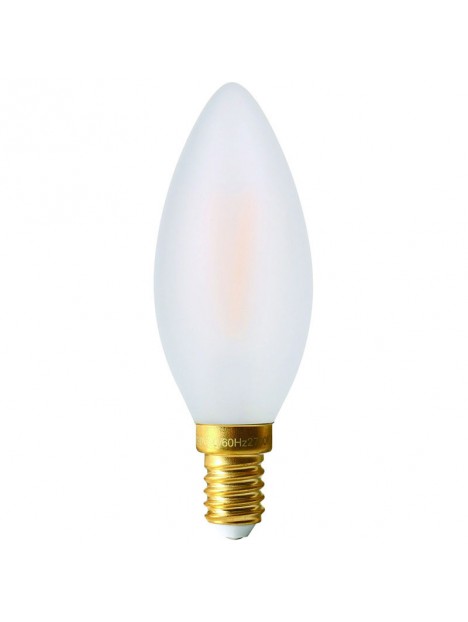 Osram Ampoule LED à Filament Dépolie, Culot E14, Forme Flamme, Blanc  Chaud 2700K