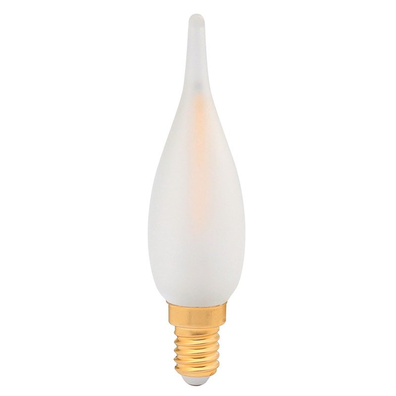 Ampoule flamme filament LED GS4 2 watt ambre culot E14