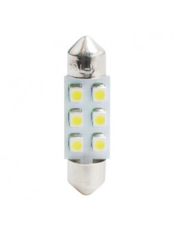 6468000501035 LED L028 C5W 36mm 6xSMD3528 12V Blanc (Polarisée)