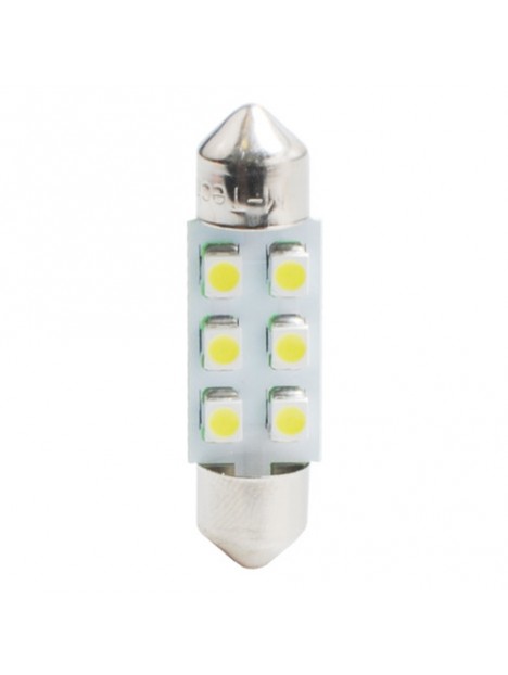 LED L028 C5W 36mm 6xSMD3528 12V Blanc