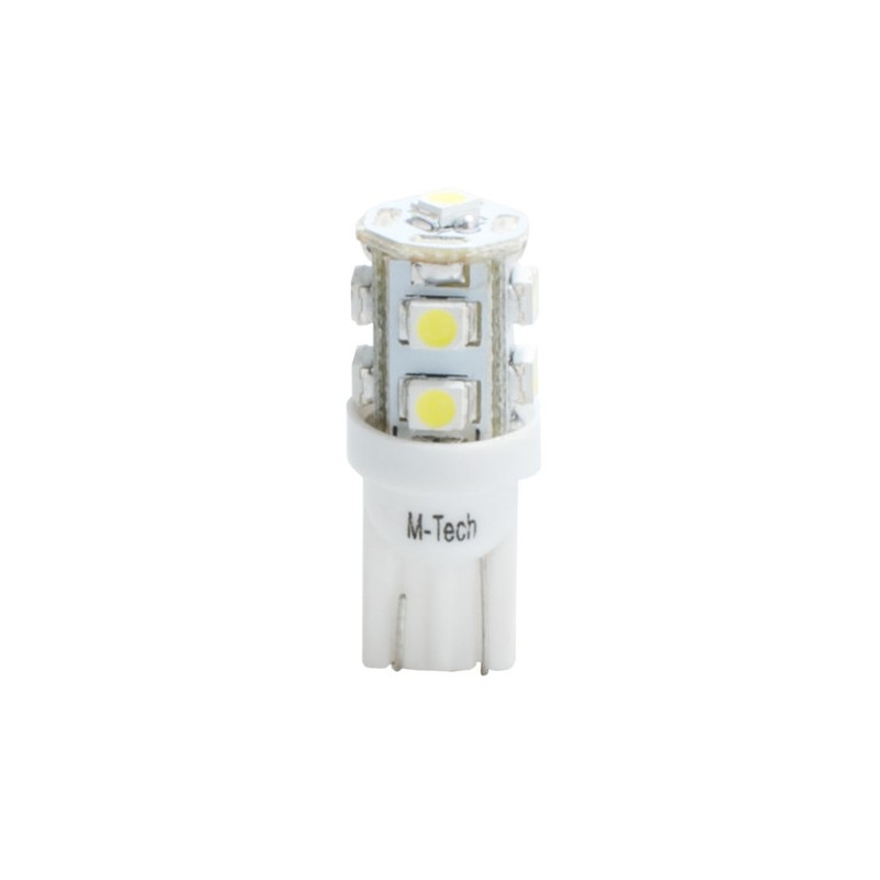 6618000501714 LED L054 W5W 5xSMD5050 12V Blanc (Polarisée)