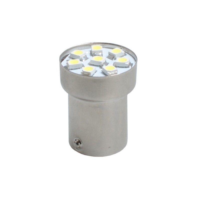 6048000512895 LED L088 BA15s G18 5xSMD5050 12V Blanc (Polarisée)