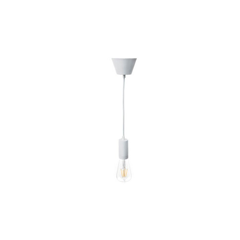 P092400987676 Suspension E27 Aluminium Blanc LAES (sans ampoule)