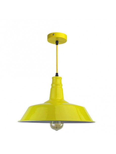 P092400988666 Suspension E27 Métal Jaune LAES (sans ampoule)