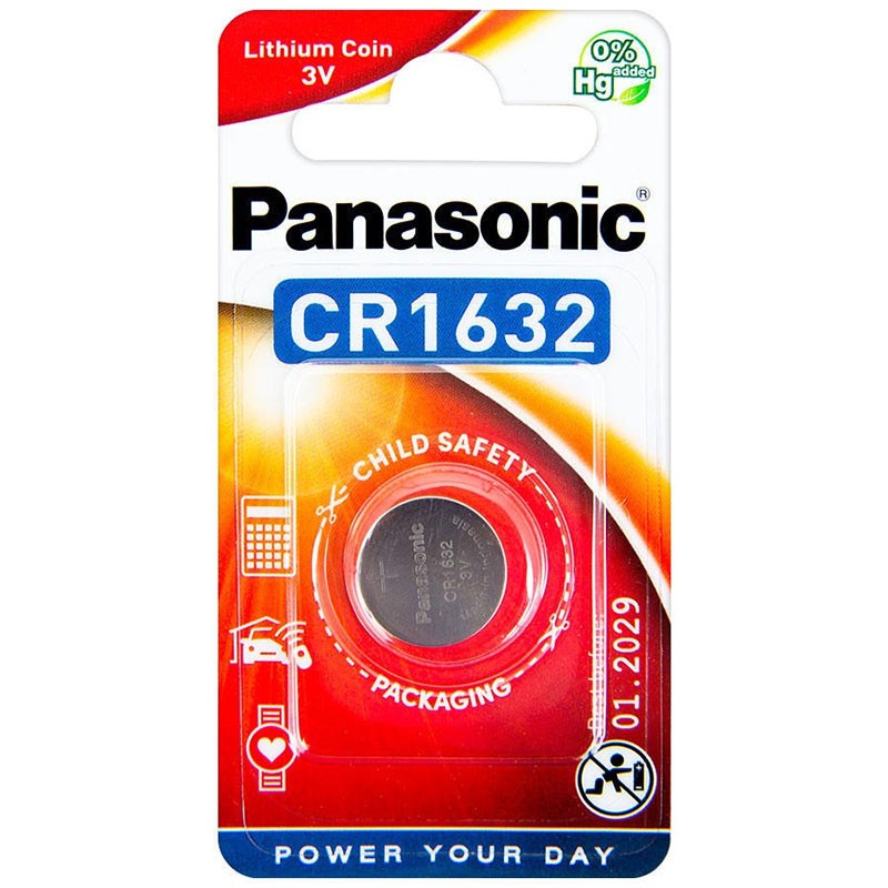 50x CR1632 Lithium Knopfzellen 3V 120mAh ø16x3,2mm Camelion Batterie im Blister 