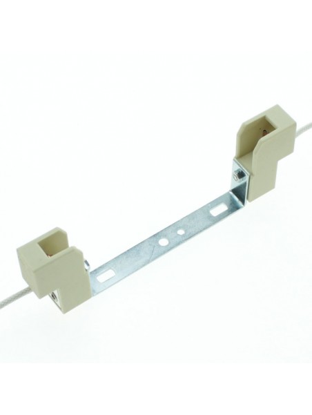 M105141055 Douille R7S 78mm 6A 250v 350°C Equerre Acier avec câble 25cm SQ70