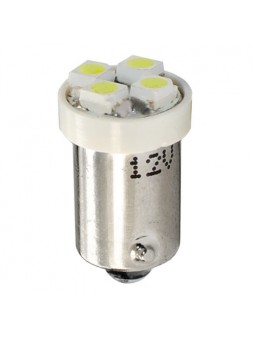 6048000500380 LED L009 BA9s 4xSMD3528 12V Blanc