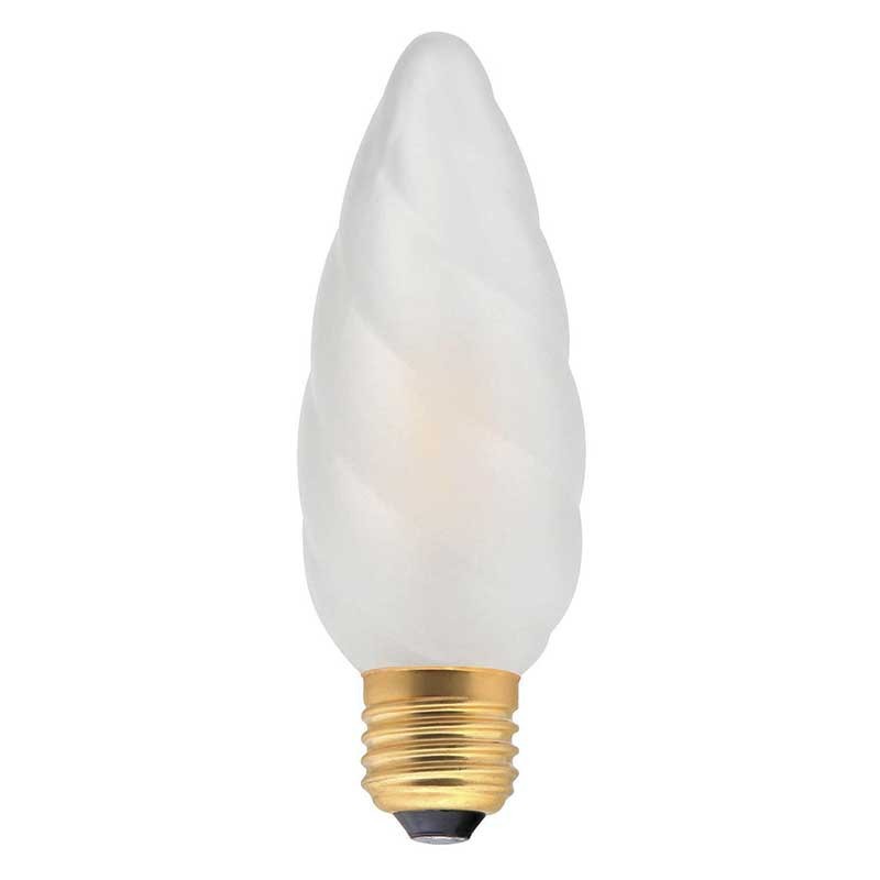 E27 Flamme Torsadée Géante LED Satinée Mat 4w 2700K F15 7131