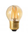 6021900654580 E27 Sphérique Ambre LED effet Filament 4w 2200K Dimmable Girard Sudron