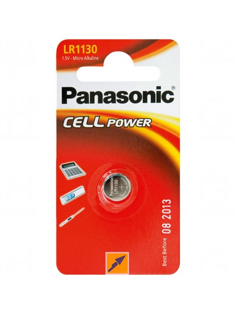 PILLR1130ALCB1 Blister de 1 pile LR1130 (LR54) Alcaline Panasonic PILLR1130ALCB1 Blister de 1 pile LR1130 (LR54) Alcaline Panasonic