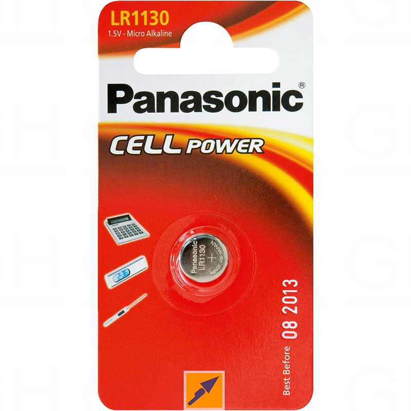Blister de 1 pile LR1130 (LR54) Alcaline Panasonic