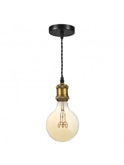 Elegant Golden Brass pendant E27 60w max Epoque 230v (without lamp) Aric