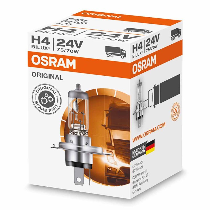 8040200016542 P43T Halogène OSRAM Orginal H4 64196 24V 75/70W