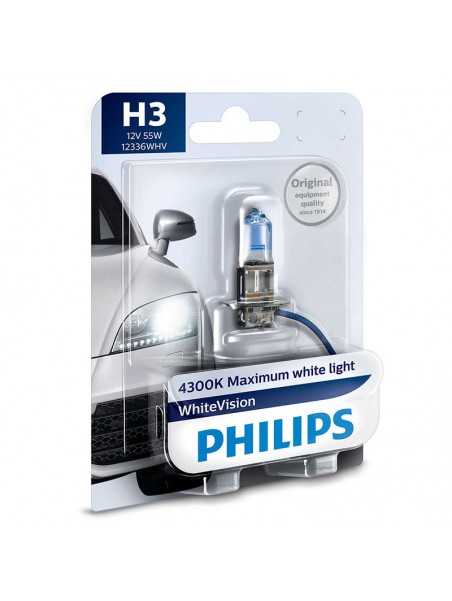 8040100779519 Philips H3 WhiteVision 12v 55w PK22s