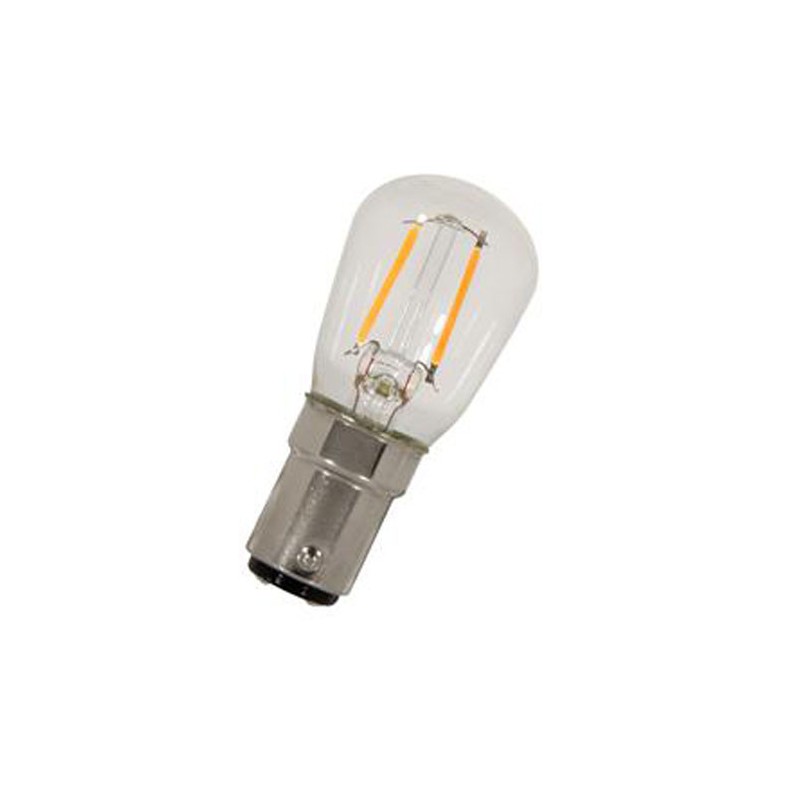 6070500371374 BA15d LED 1w 2700K Effet Filament 26X58 240V