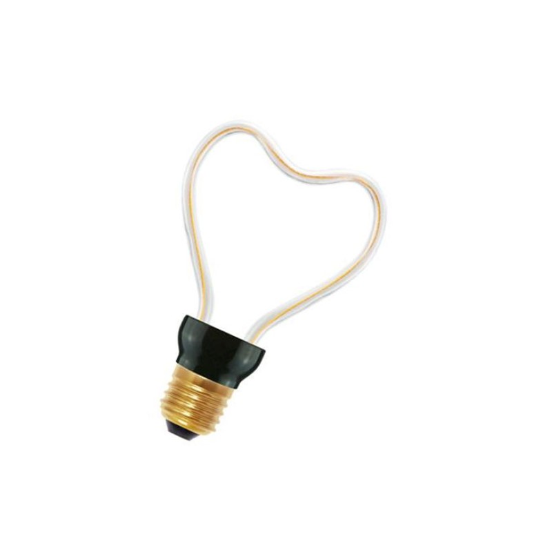 6070500403020 E27 Spiraled Silhouette Heart 8w 2200K Claire 240V Dimmable