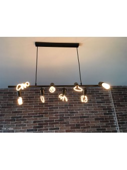 6070500403013 E27 Spiraled Silhouette Globe 8w 2200K Claire 240V Dimmable