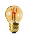 6021900166308 E27 Sphérique Loops Ambre LED 2W 2000K Girard Sudron