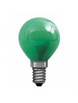 113102 E14 Sphérique Couleur 240V Verte 15w