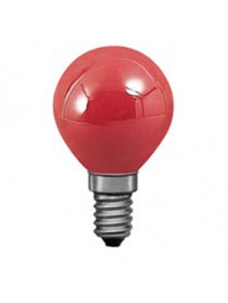 113104 E14 Sphérique Couleur 240V Rouge 15w