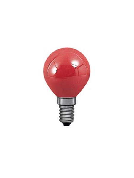 113104 E14 Sphérique Couleur 240V Rouge 15w