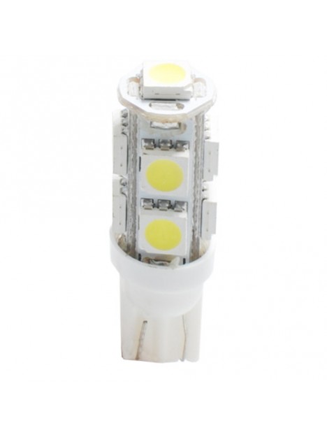 6618000509673 LED L058 W5W 9xSMD5050 12V Blanc (Polarisée)