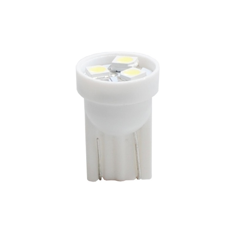 6618000509703 LED L056 W5W 3xSMD3528 12V Blanc (Polarisée)