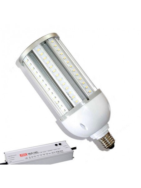 6049940081256 E40 Tube LED Corn 125w 6500K 15120lm IP64 + DRIVER Mean Well GKD