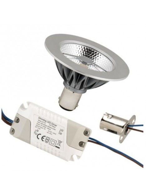 Kit Complet dimmable avec lampe et douille BA15D LED AR70 12