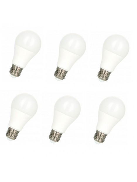 6010500427057 E27 Eco pack 6 Ampoules led standard 8w 4000K Opale 230v