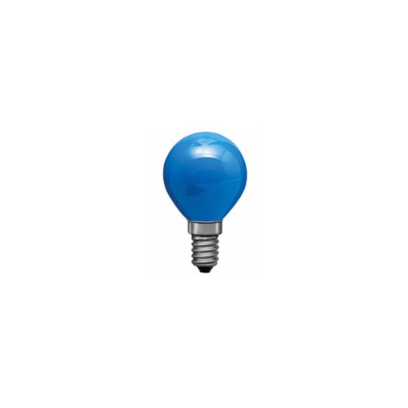 113201 E14 Sphérique Couleur 230V Bleue 25w