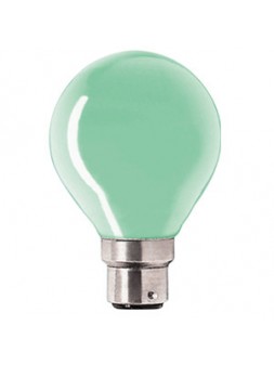 113112 B22 Sphérique Couleur 230V Verte 15w