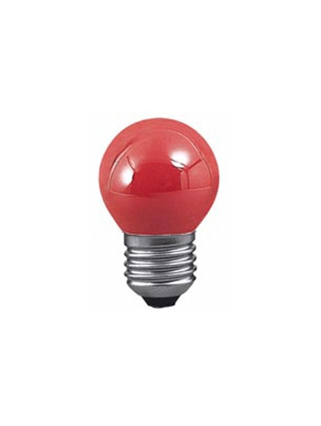 113124 E27 Sphérique Couleur 240V Rouge 15w