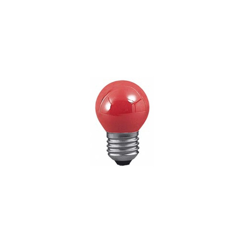 113124 E27 Sphérique Couleur 240V Rouge 15w