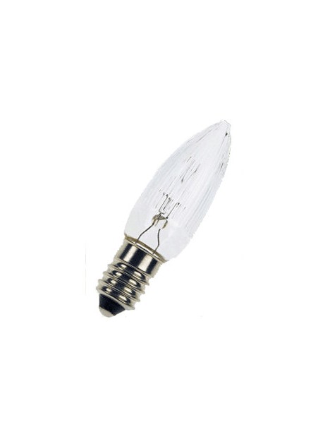 E10 Mini Flamme claire 3w 34v 13x45mm