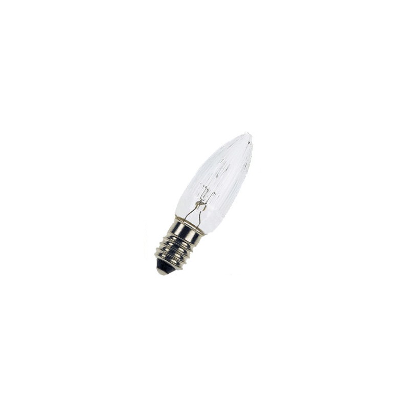 E10 Mini Flamme claire 3w 34v 13x45mm