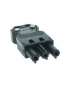 A069909313053 Connecteur GST18 Femelle 3 pôles Noir Wieland