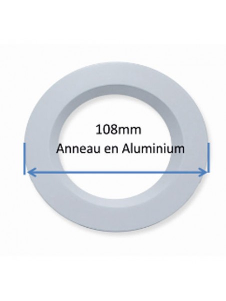 A222400988789 Accessoire Downlight 108 rond Alu blanc LAES